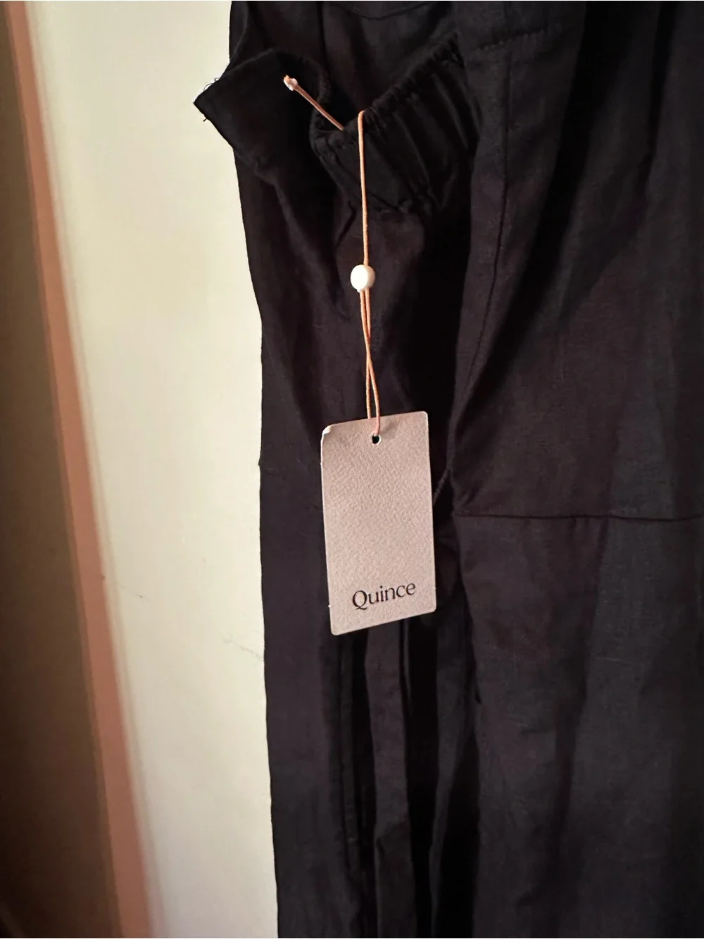 Quince 100% European Linen Square Neck Jumpsuit